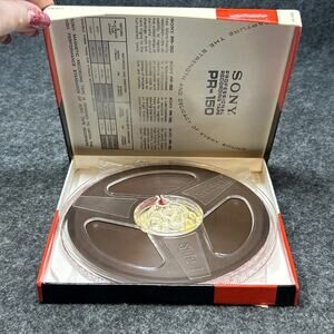 Vintage 60-70s Sony PR-150 Reel Tape 1800 Feet Pro Recording 1/4" Audio JAPAN